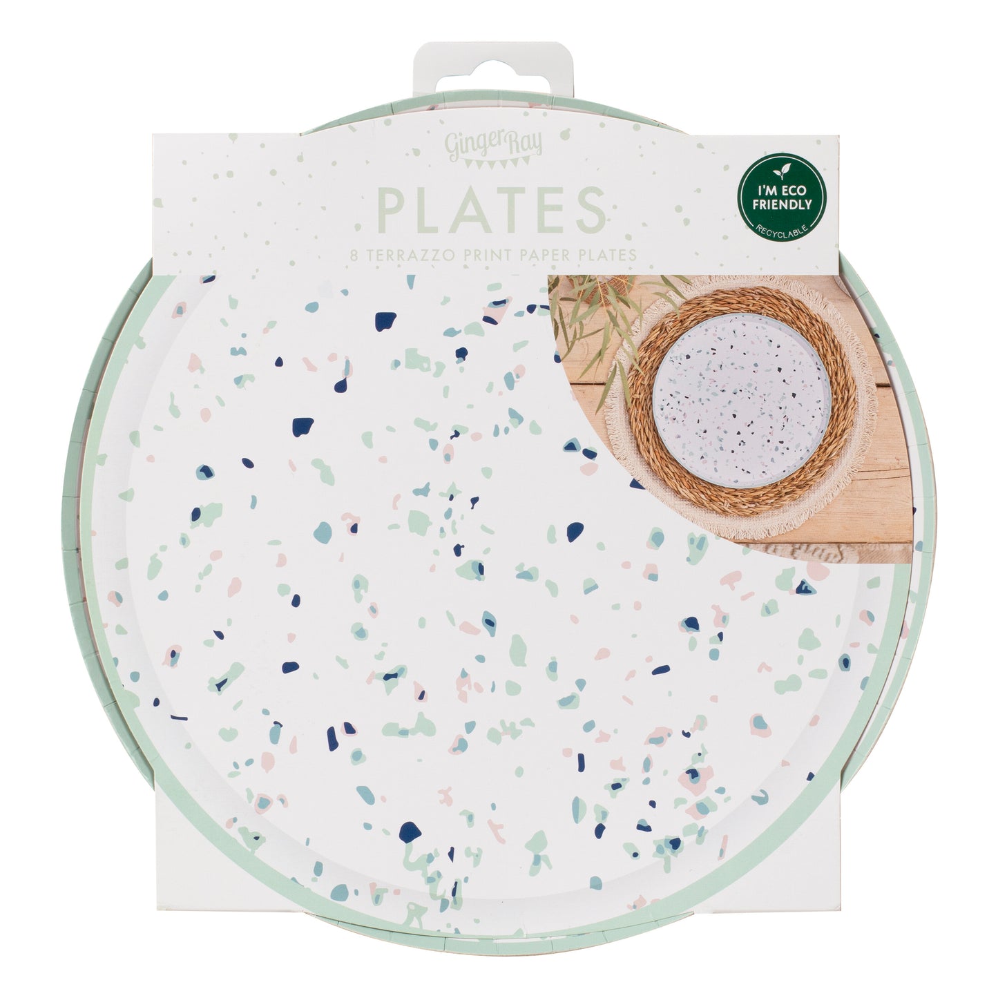 Terrazzo Print Paper Plates