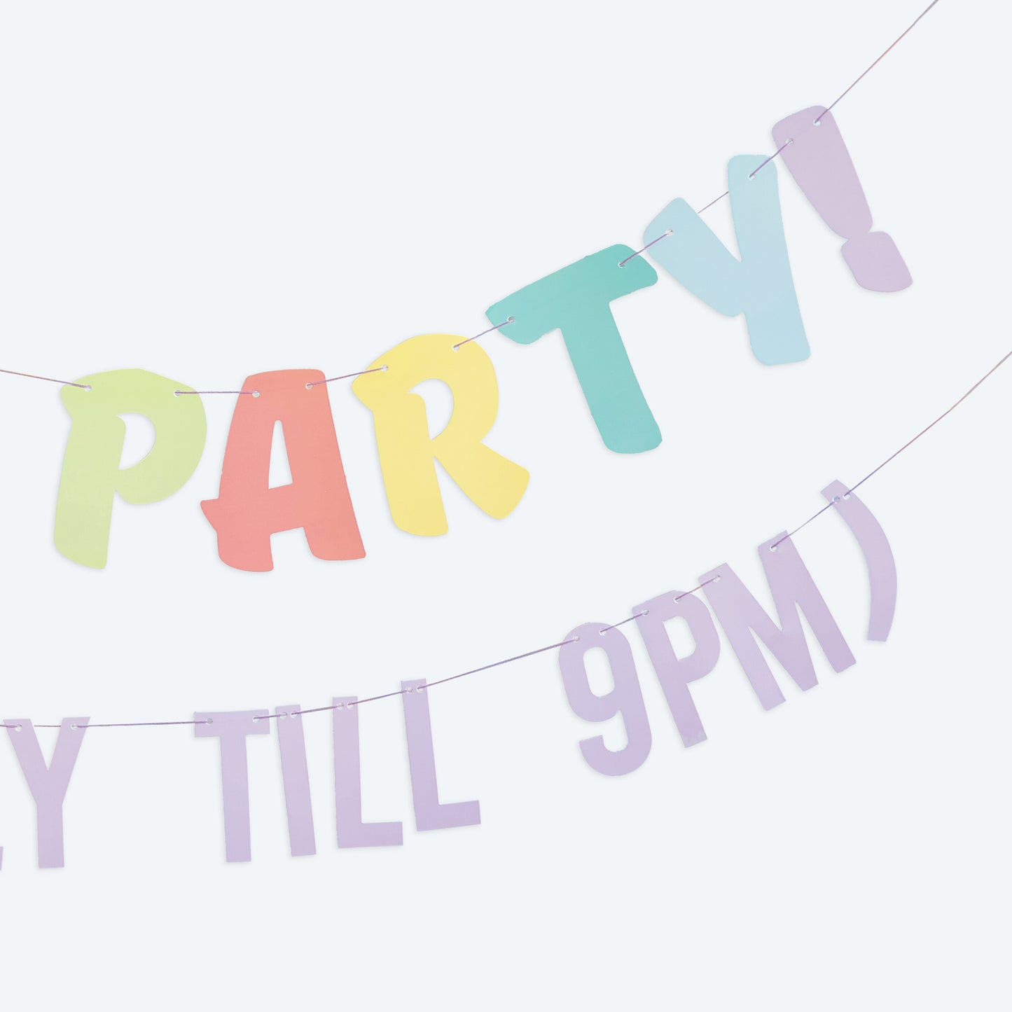 Let's Party! But Only Till 9PM Bunting