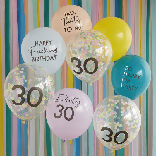 Happy Fucking Birthday 30th Birthday Balloon Bundle