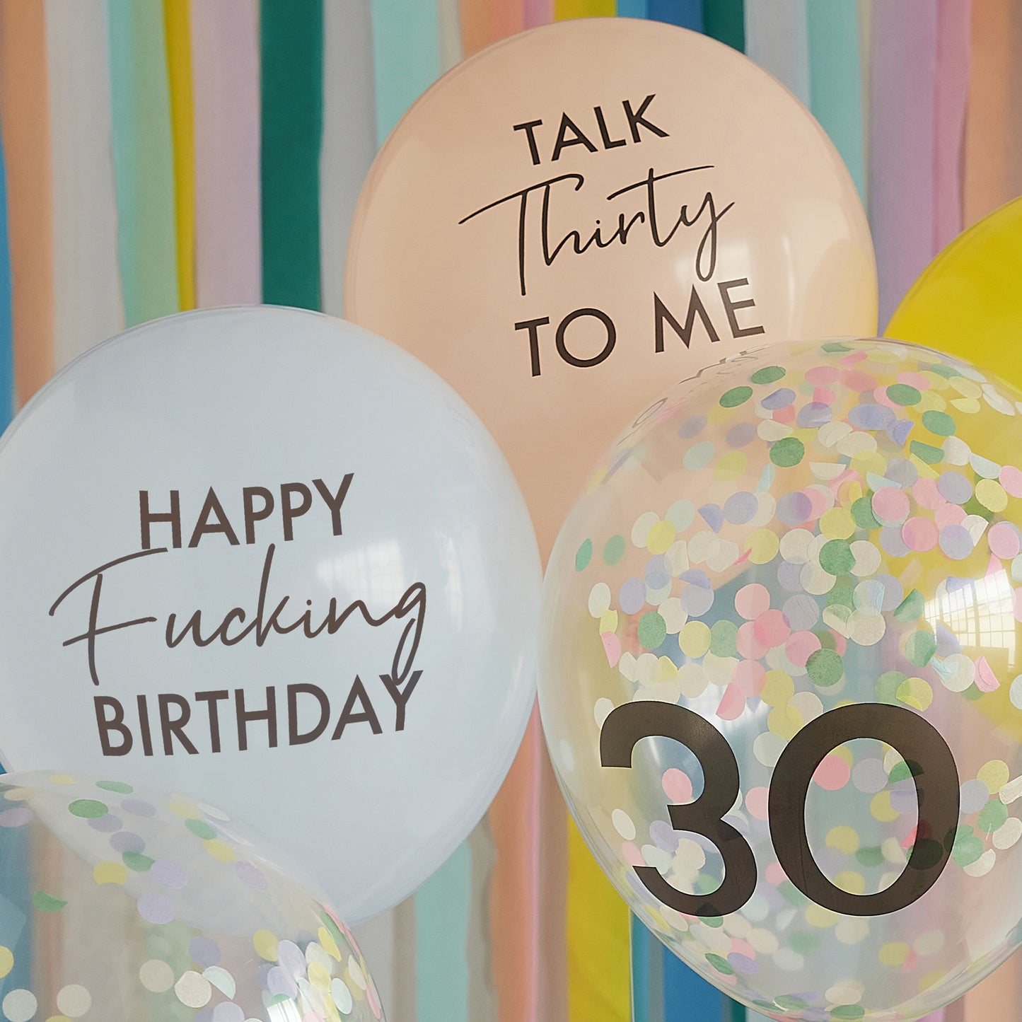 Happy Fucking Birthday 30th Birthday Balloon Bundle