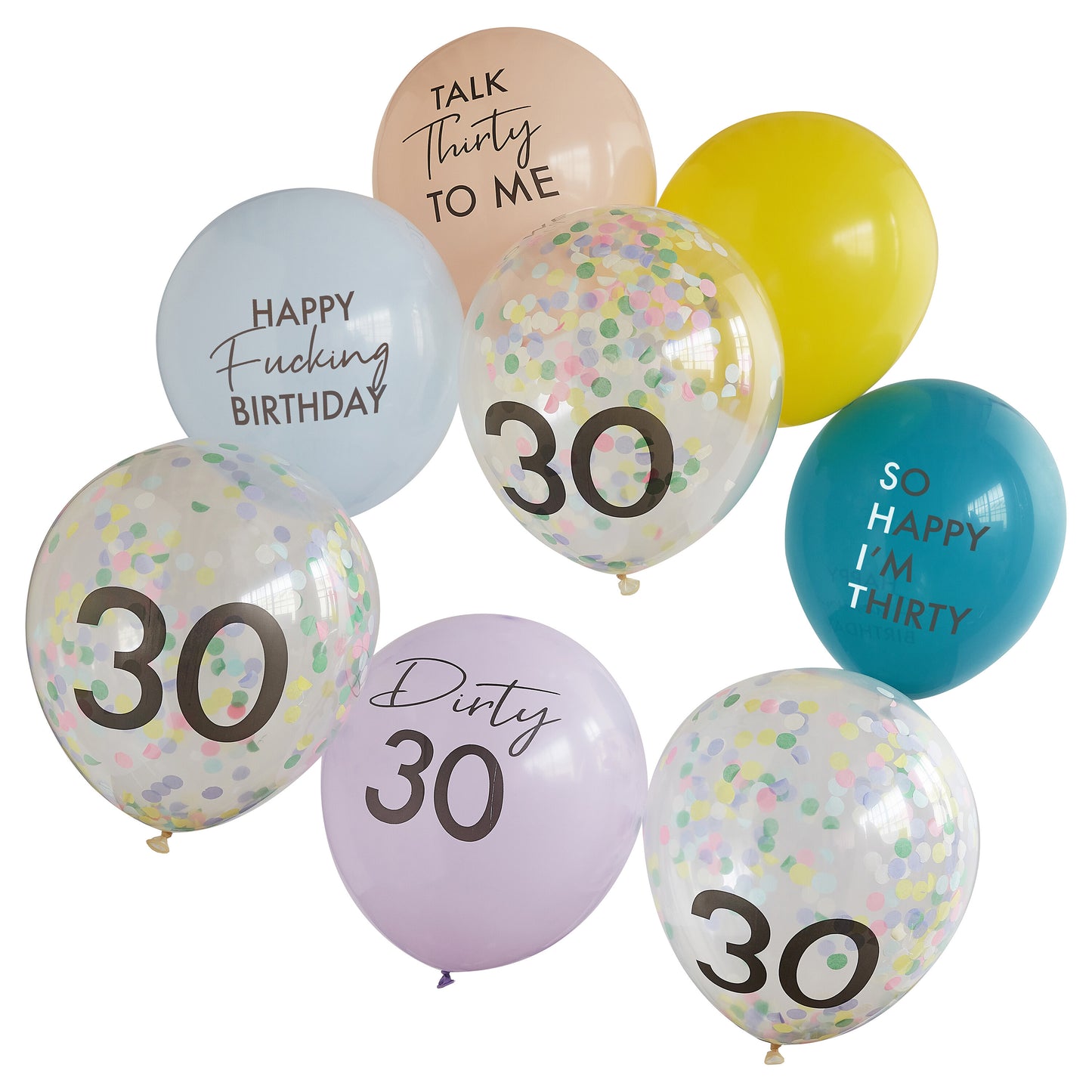 Happy Fucking Birthday 30th Birthday Balloon Bundle
