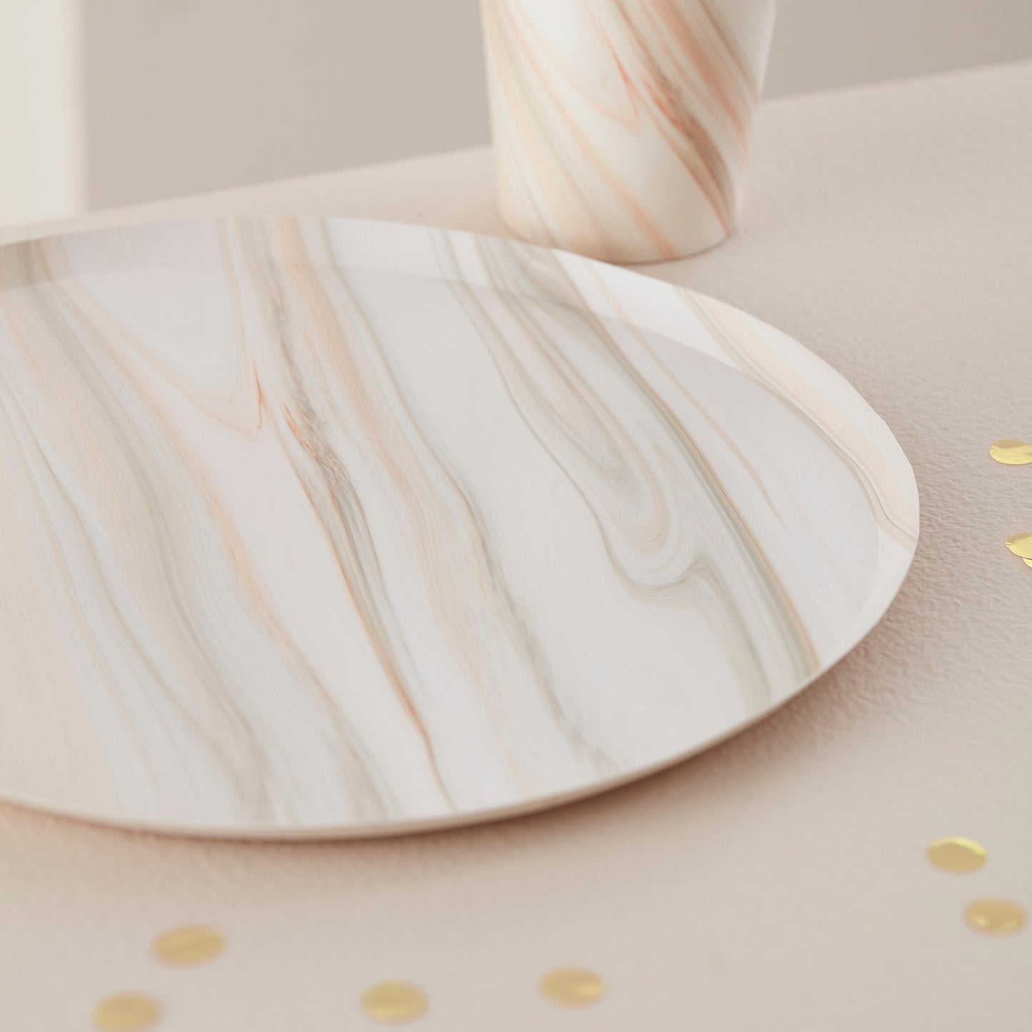 Natural Marble Paper Plates