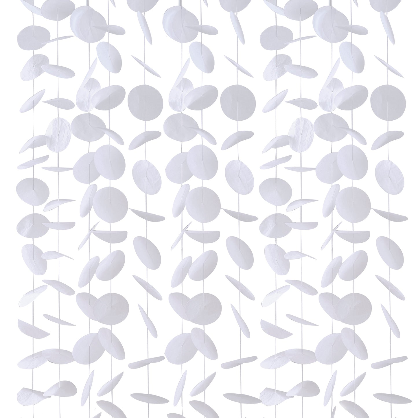 White Paper Disc Wedding Backdrop