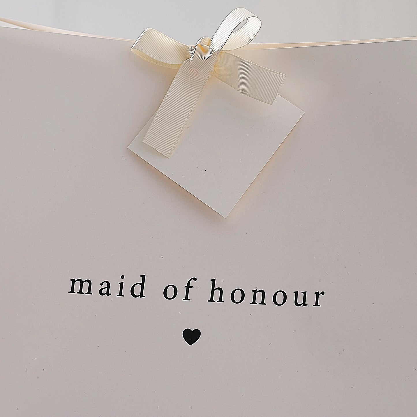 White Maid of Honour Gift Bag
