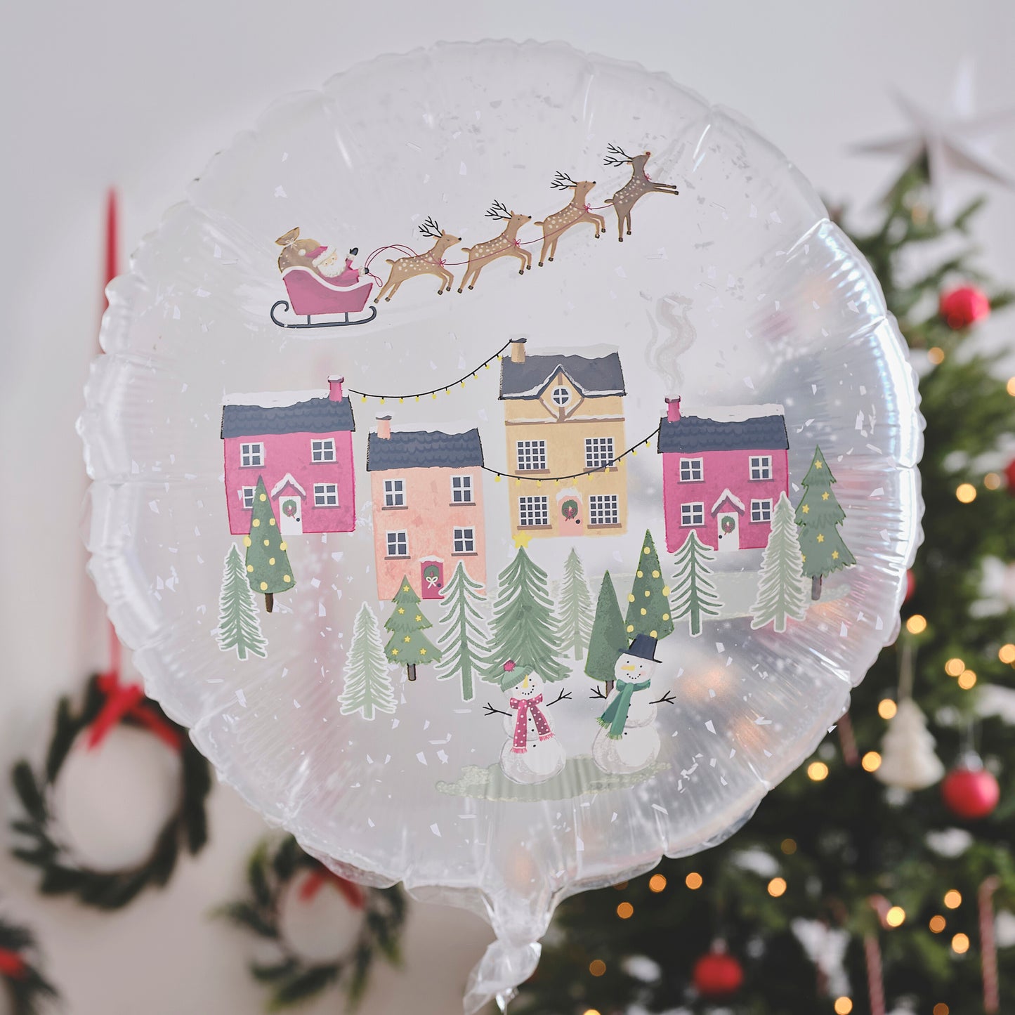 Snowglobe Foil Christmas Balloon