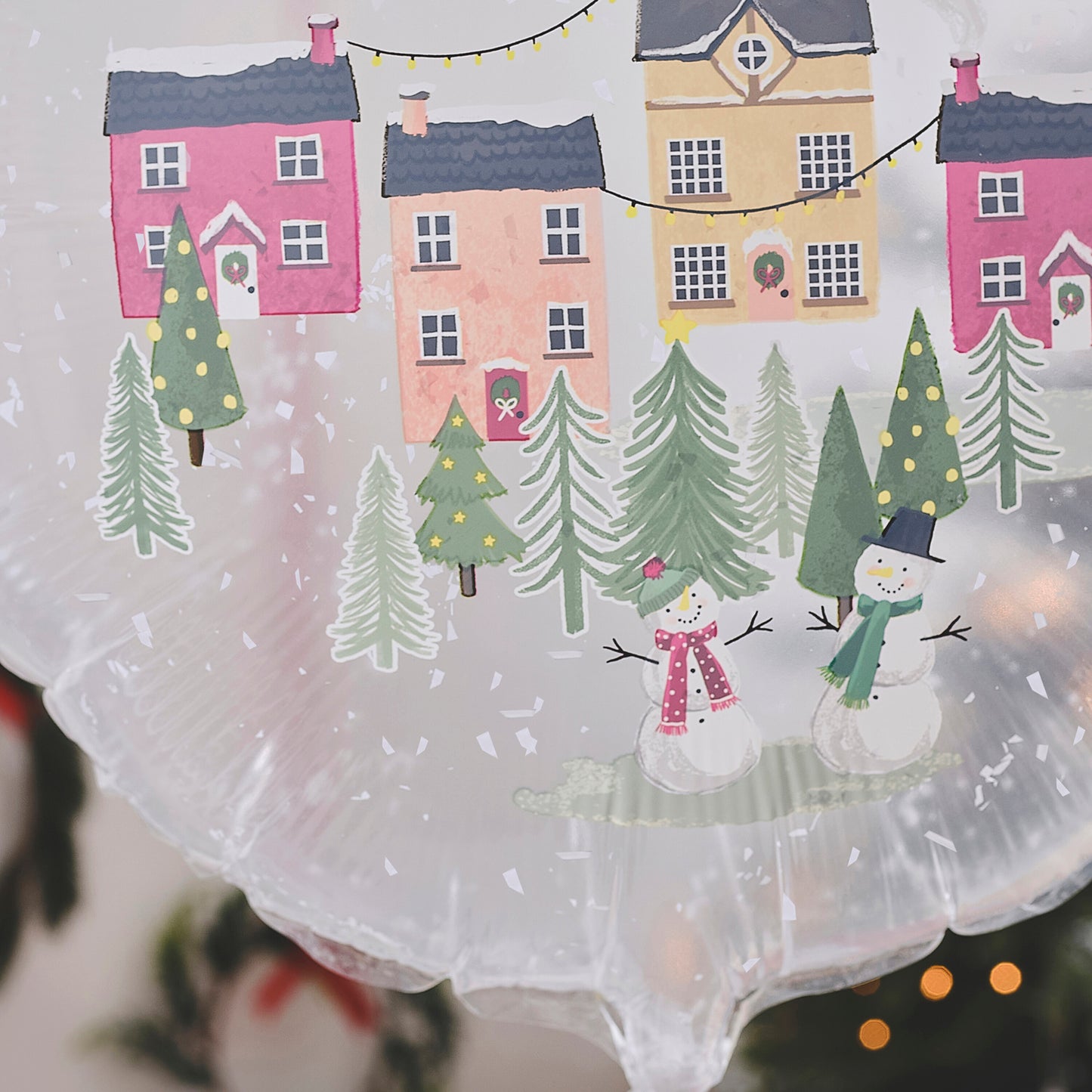 Snowglobe Foil Christmas Balloon