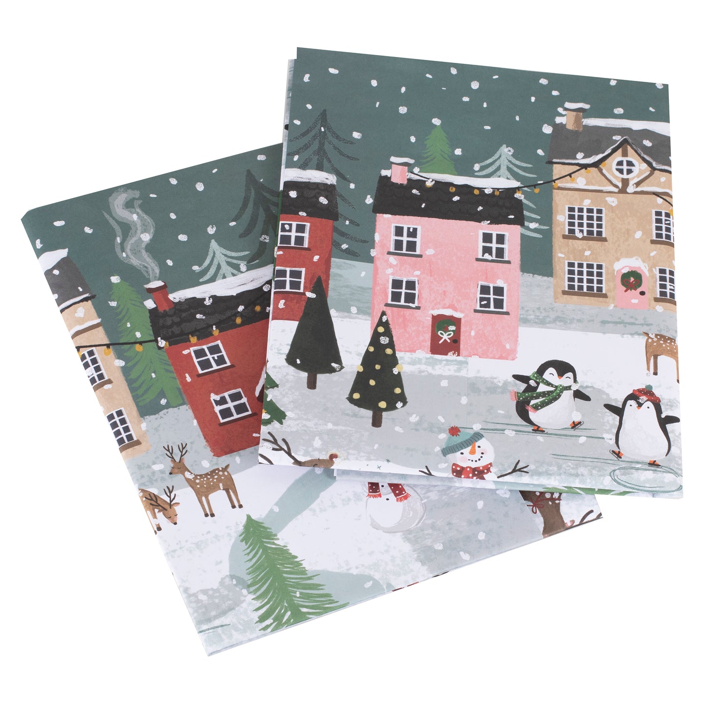 Christmas Scene Wrapping Paper