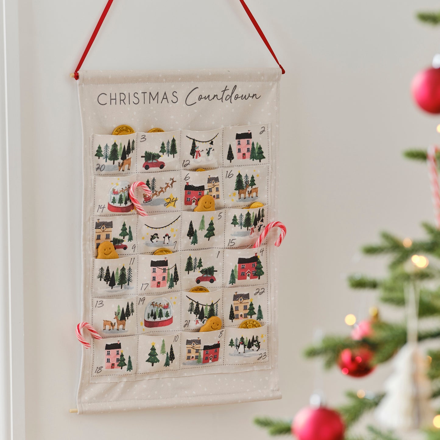 Fabric Christmas Advent Calendar Kit