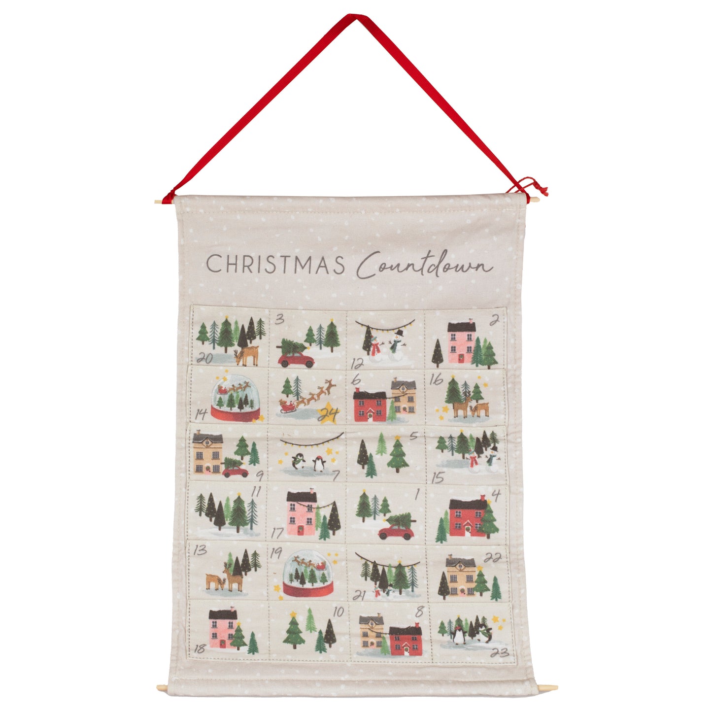 Fabric Christmas Advent Calendar Kit