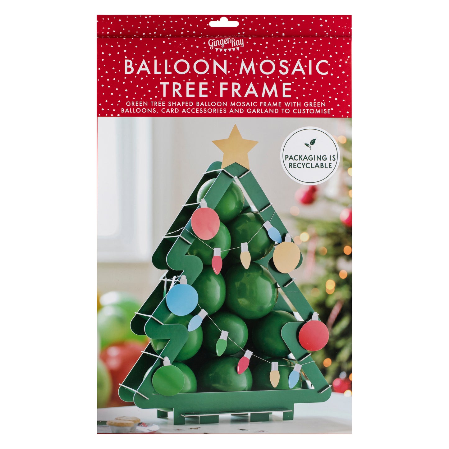 Novelty Christmas Tree Balloon Mosaic Kit