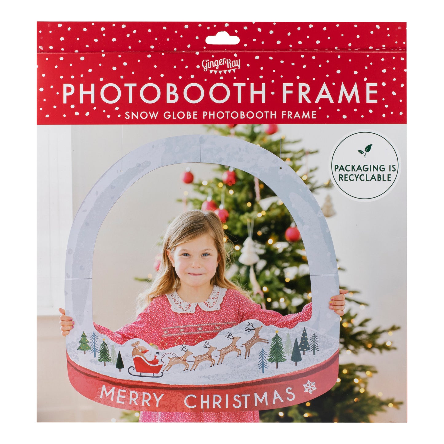 Customisable Christmas Photo Booth Frame