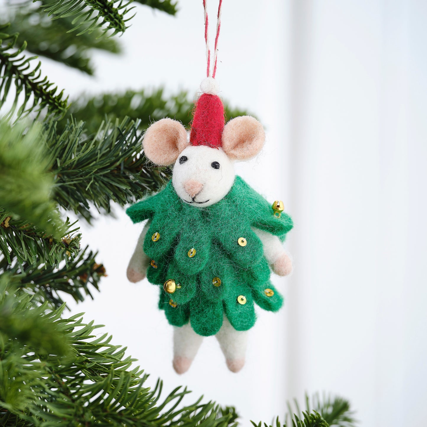 Felt Mouse Christmas Tree Decoration