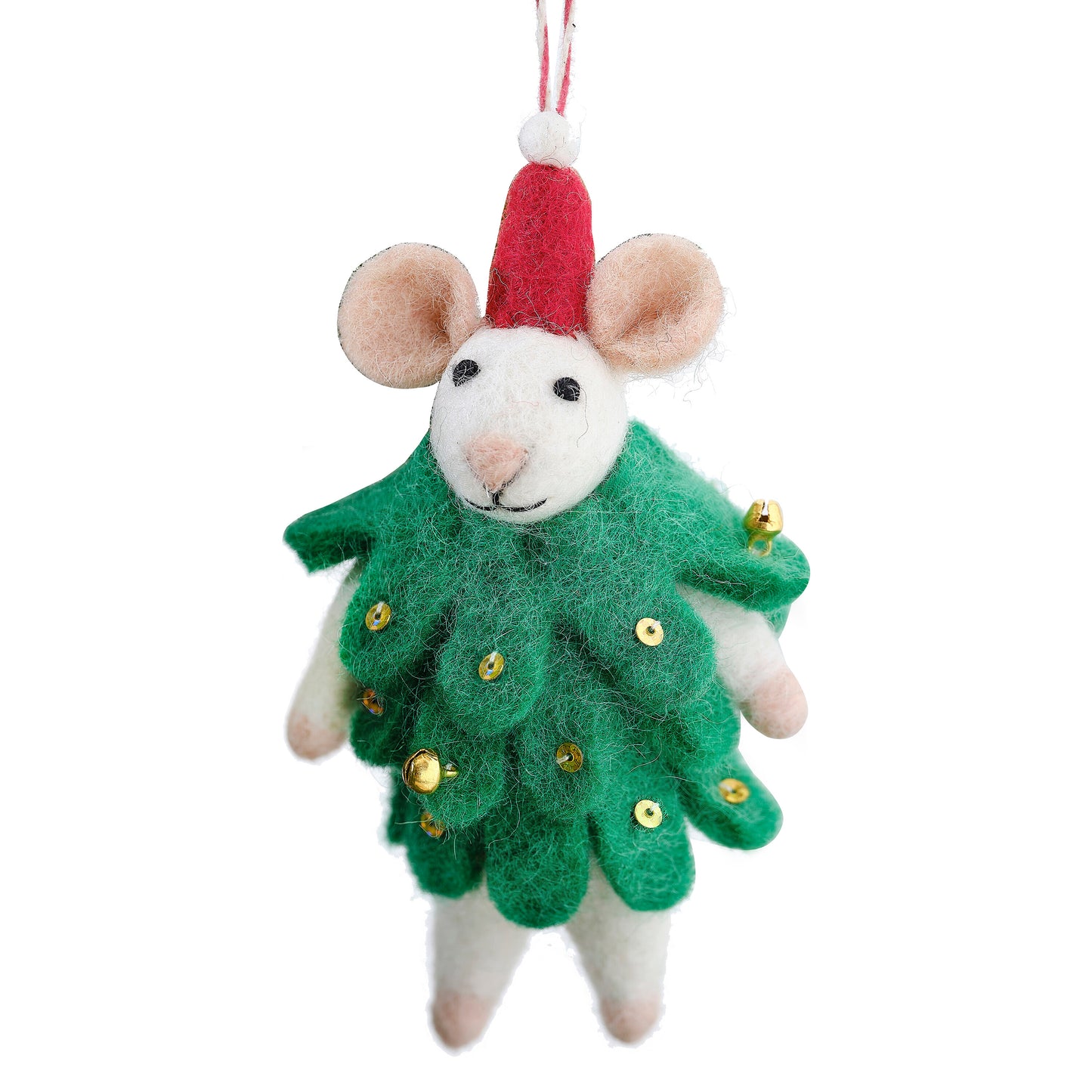 Felt Mouse Christmas Tree Decoration