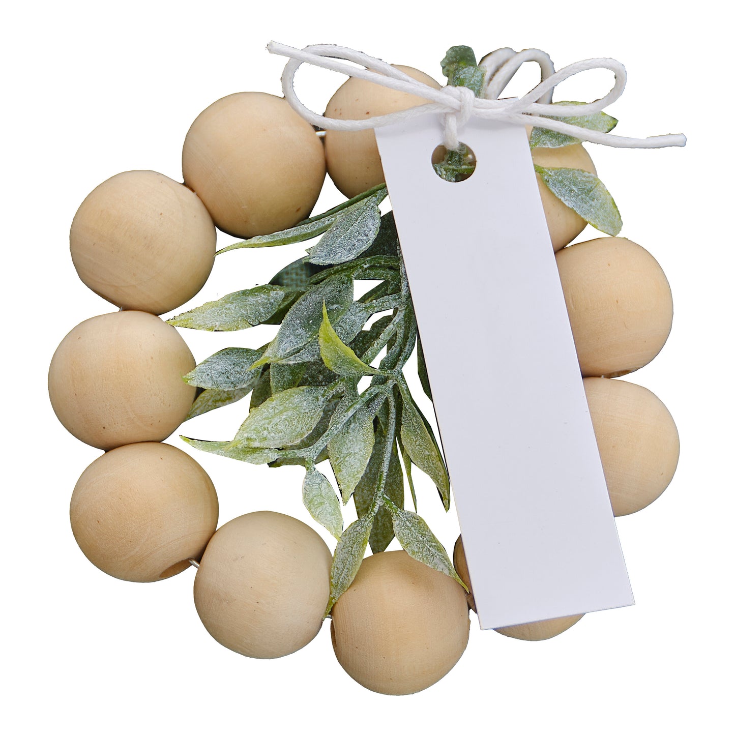 Wooden Place Card Holder with Foliage