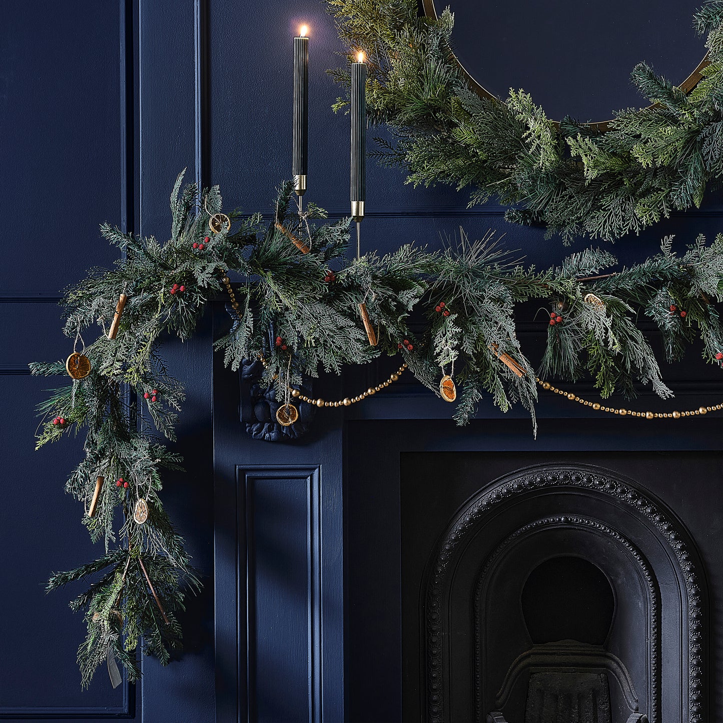 Luxe Pine and Cypress Foliage Christmas Garland