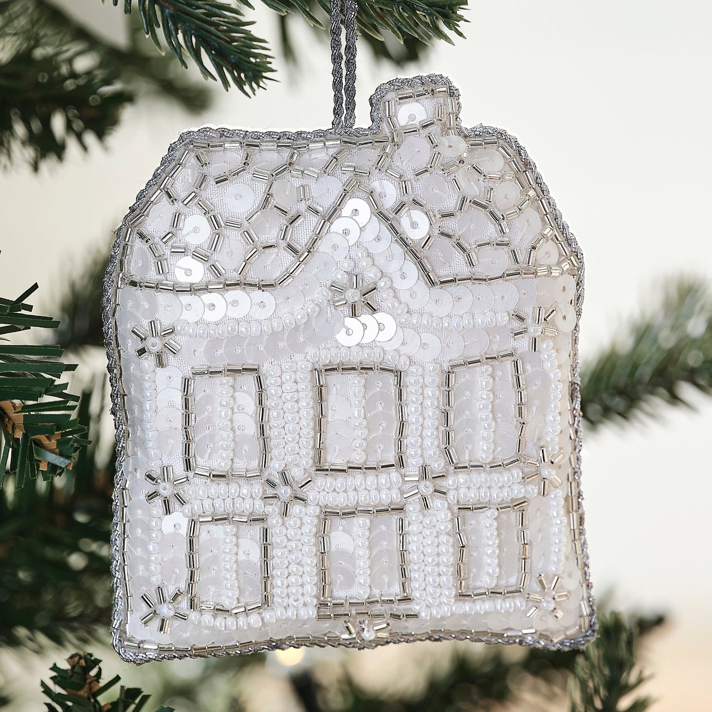 Embellished House Christmas Tree Decoration
