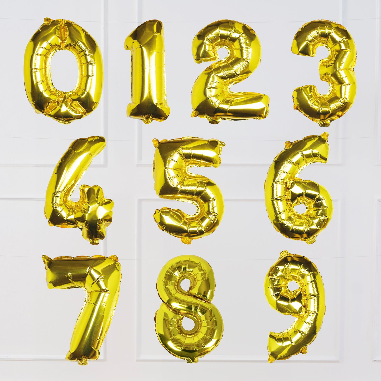 Gold Foil Number Balloon