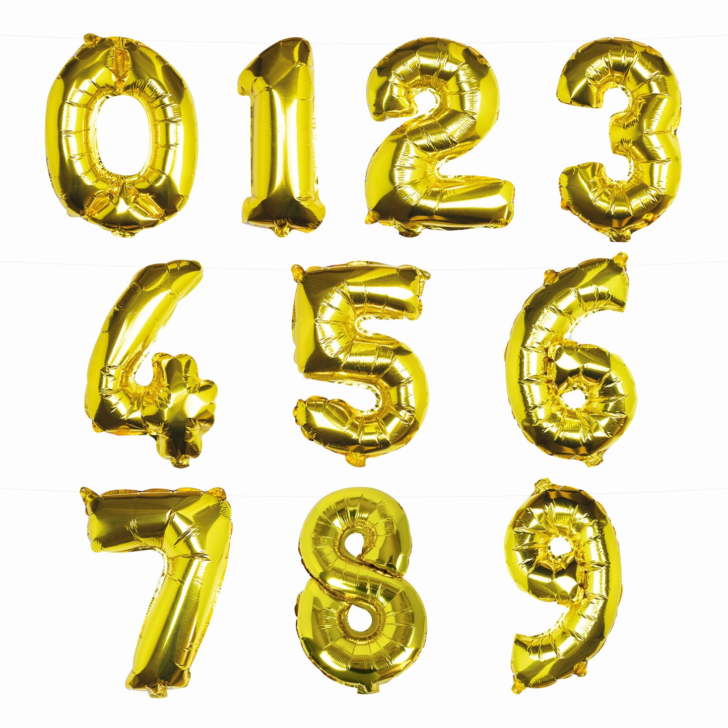 Gold Foil Number Balloon