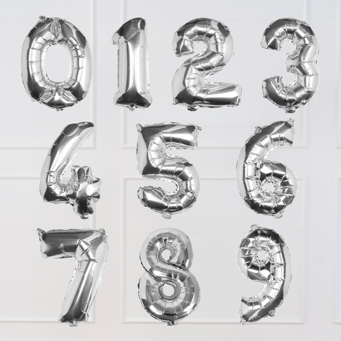 Silver Foil Number Balloon