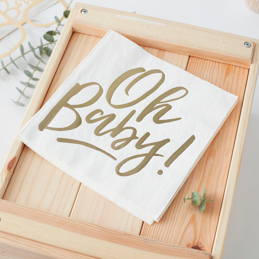 Oh Baby! Baby Shower Napkins