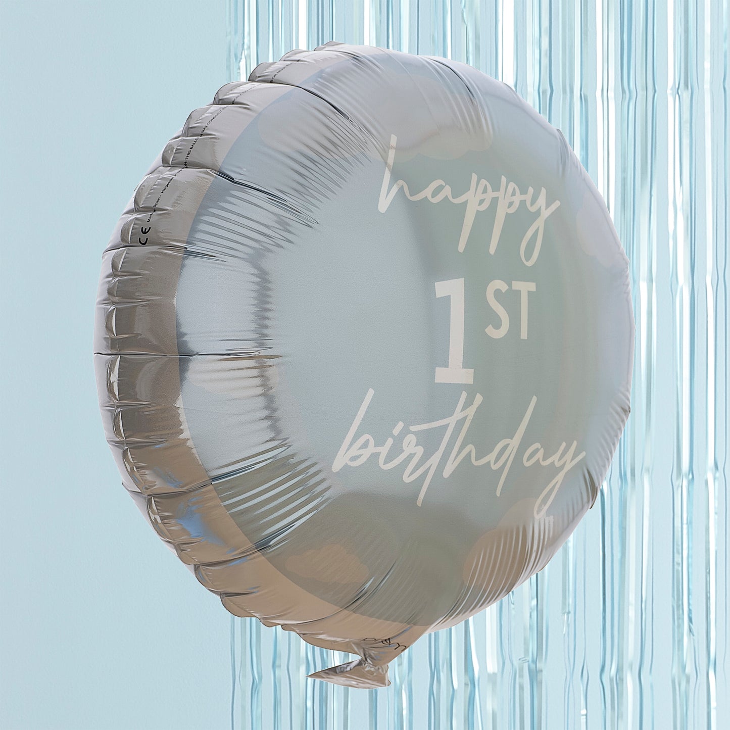 Blue Happy 1st Birthday Balloon
