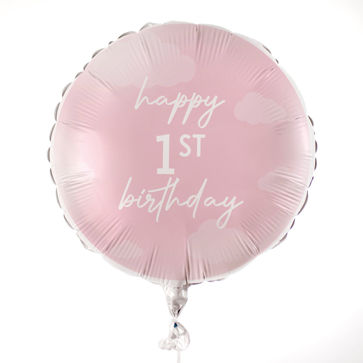 Pink Happy 1st Birthday Balloon