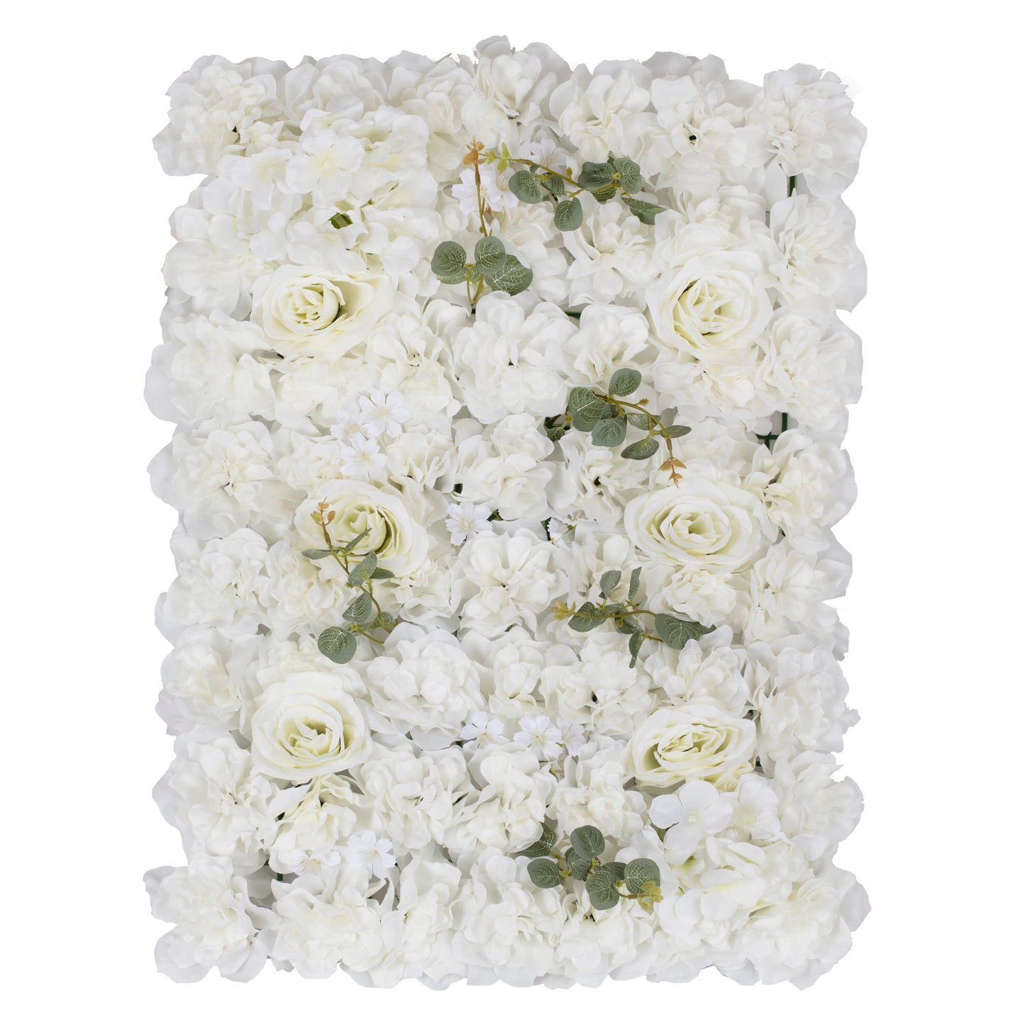 White Rose Flower Wall Backdrop Tile