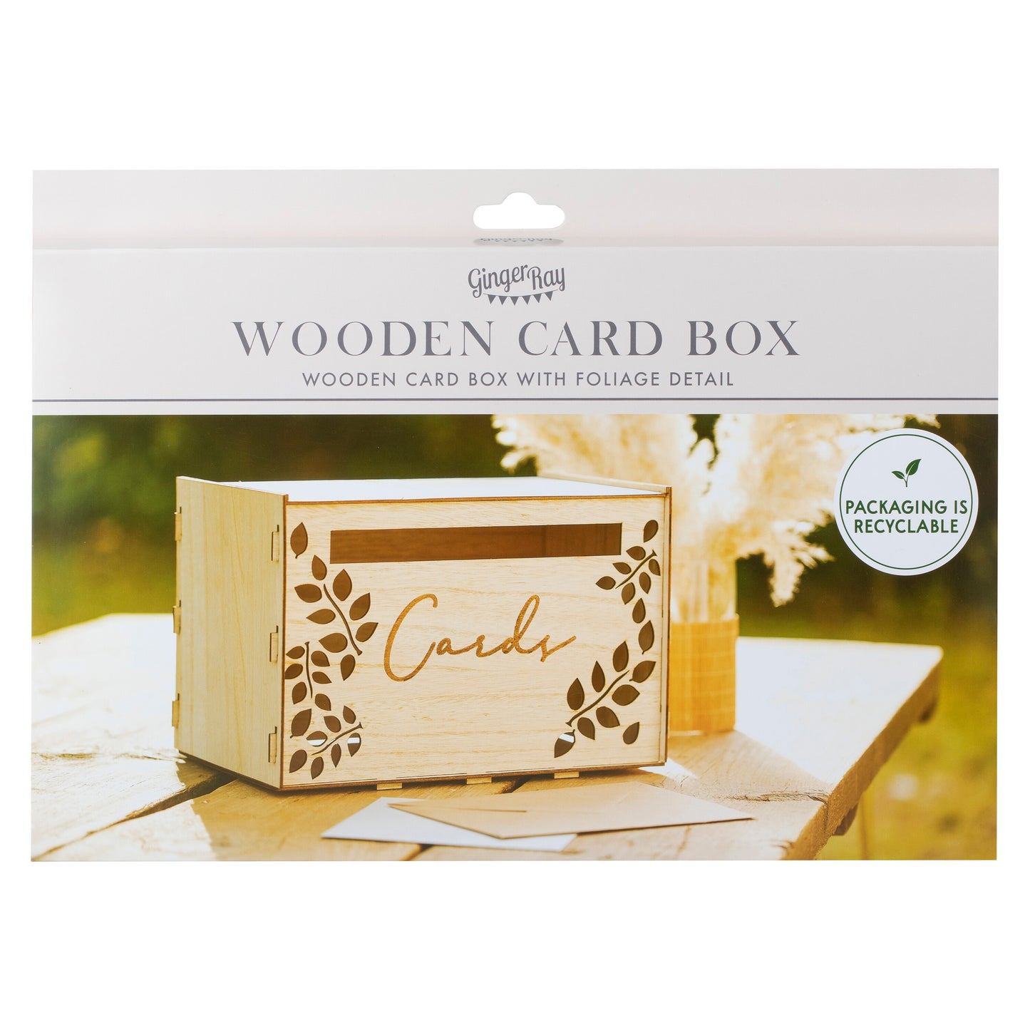 Wooden Wedding Card Box