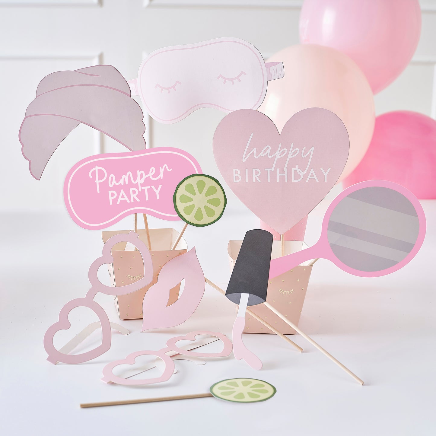 Pamper Party Photo Booth Props