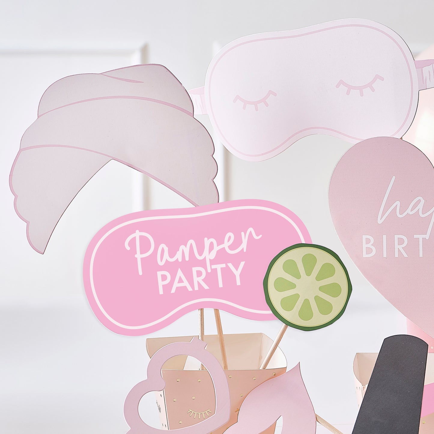 Pamper Party Photo Booth Props