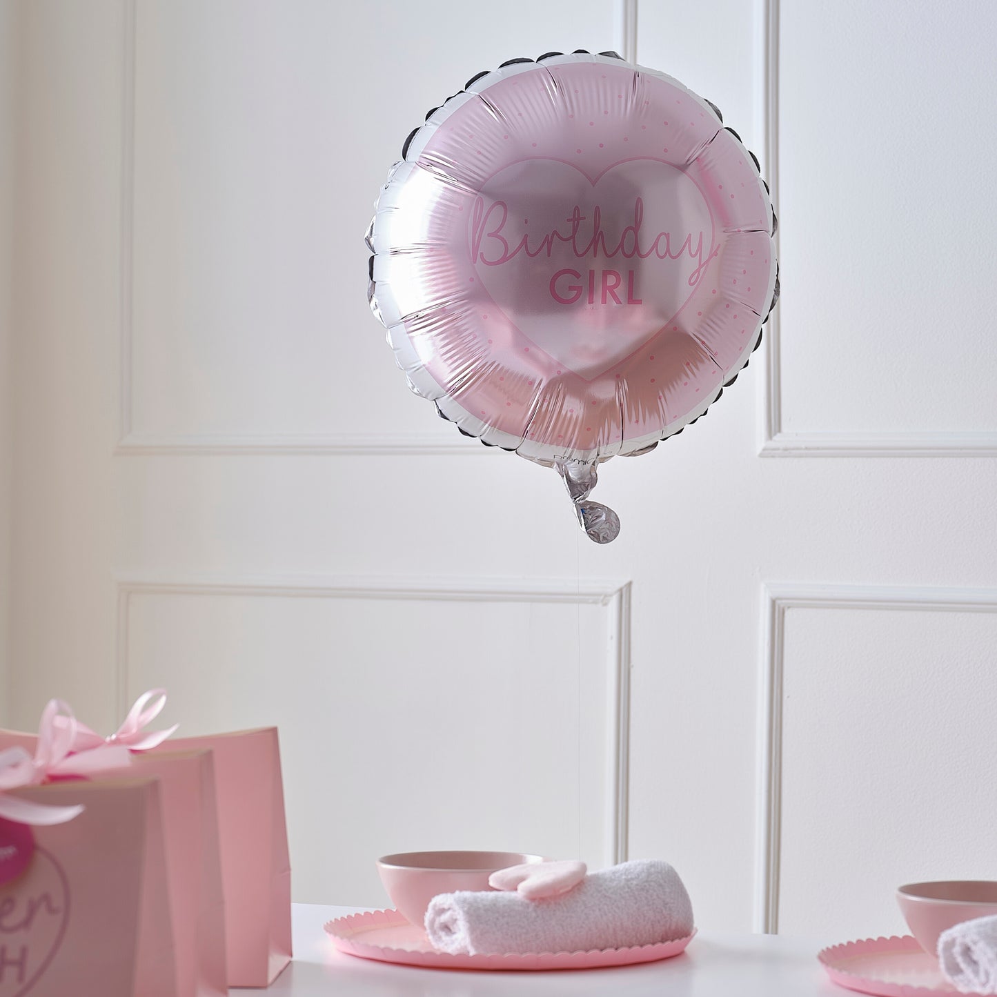Pink Birthday Girl Birthday Balloon