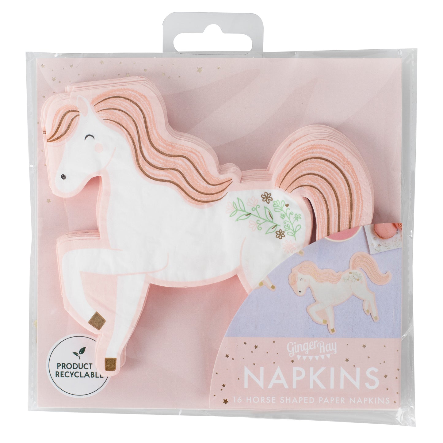 Princess Horse Paper Party Napkins