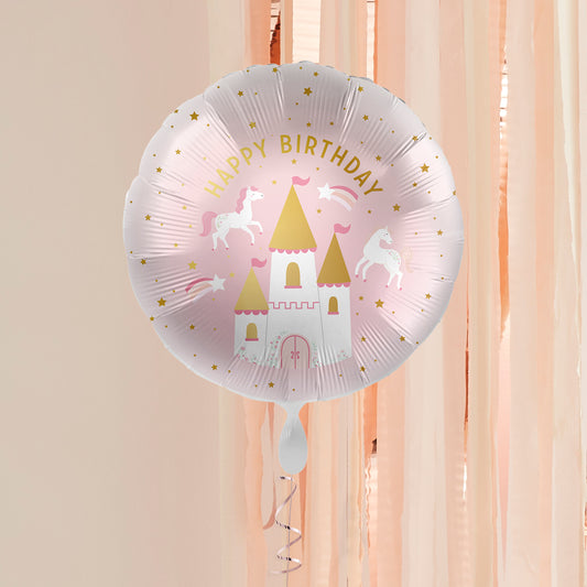 Princess Party Happy Birthday Helium Balloon Delivered