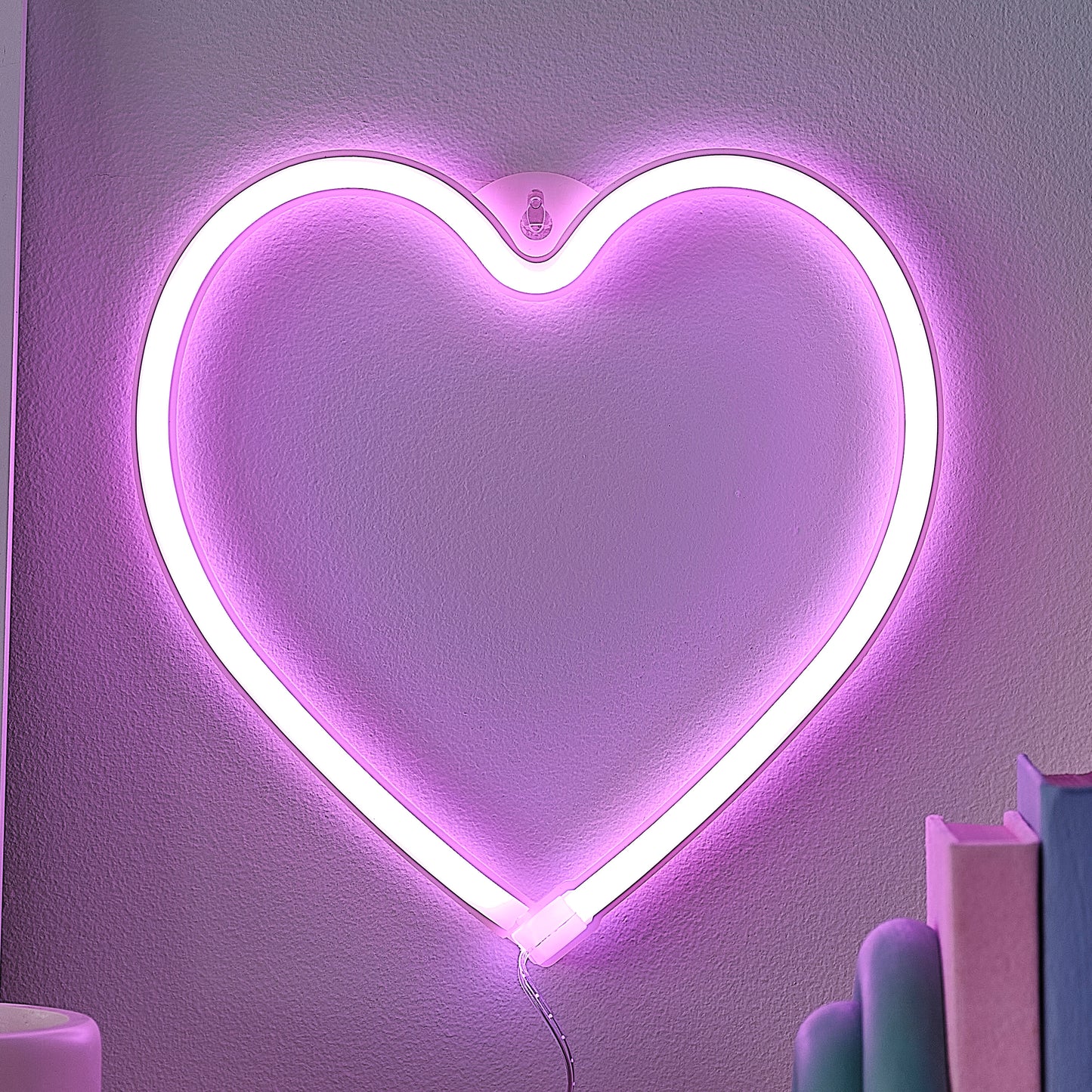 Pink Neon Heart Light