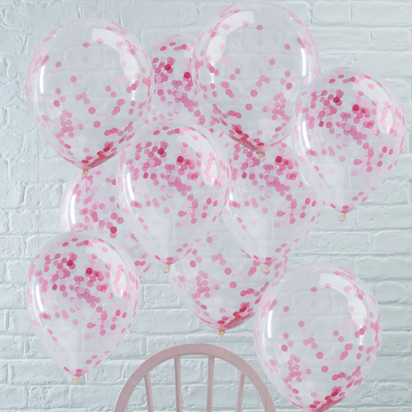 Pink Confetti Balloons