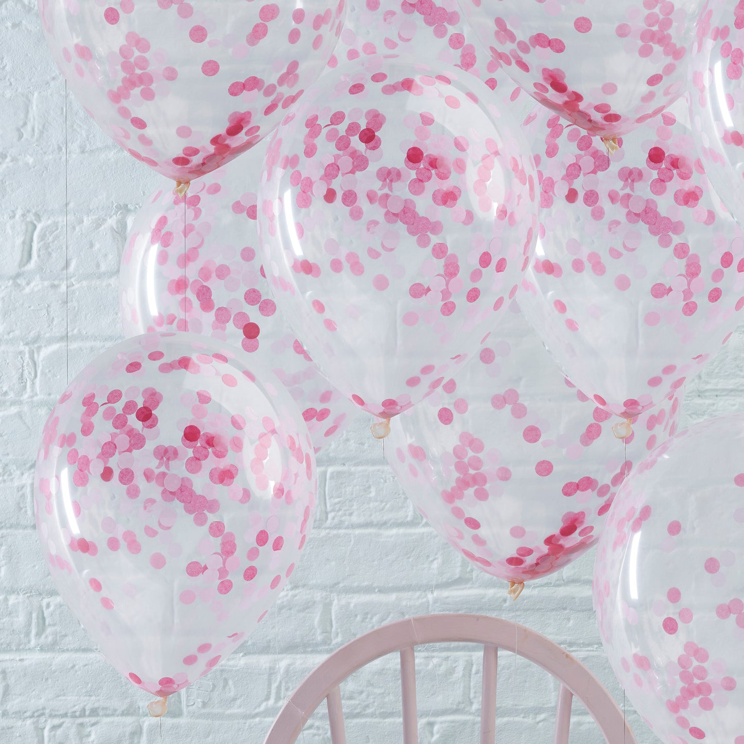 Pink Confetti Balloons