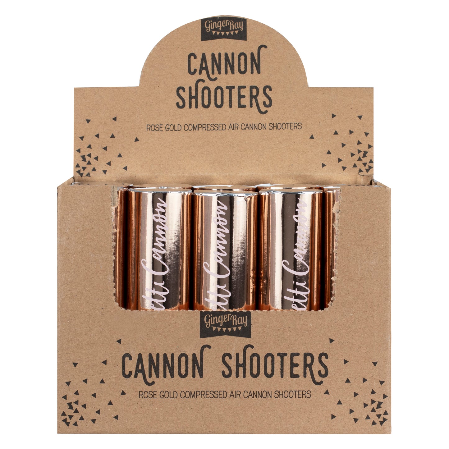 Rose Gold Compressed Air Confetti Cannon