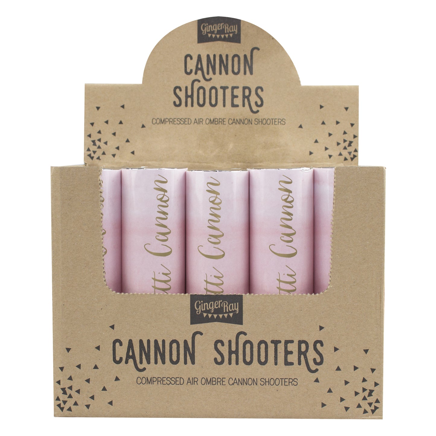 Pink Ombre Compressed Air Confetti Cannon