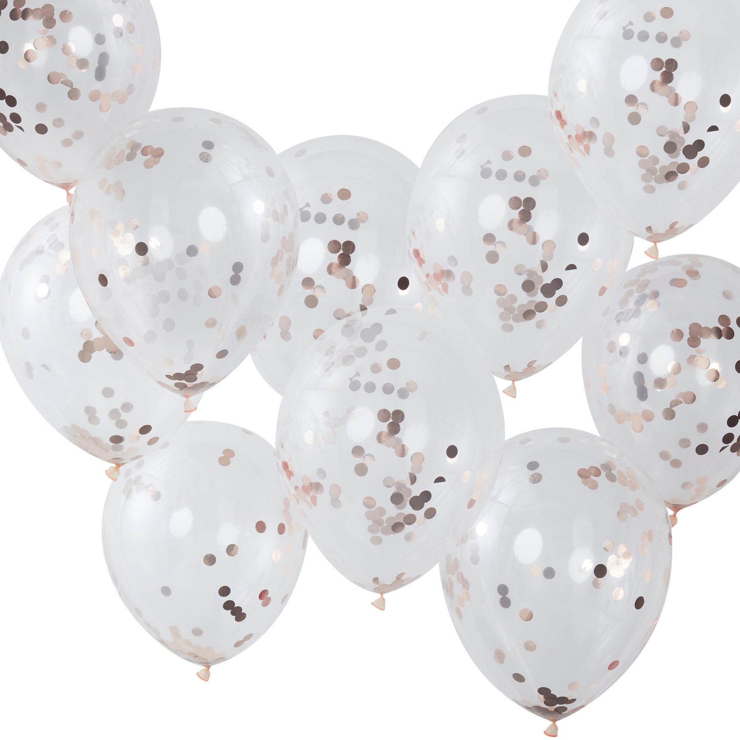 Rose Gold Confetti Balloons