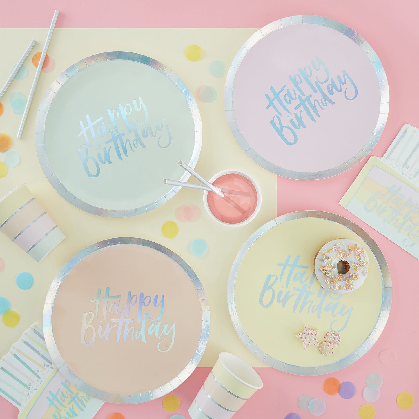 Pastel Paper Plates
