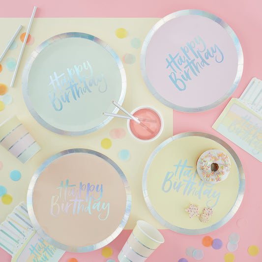 Pastel Paper Plates