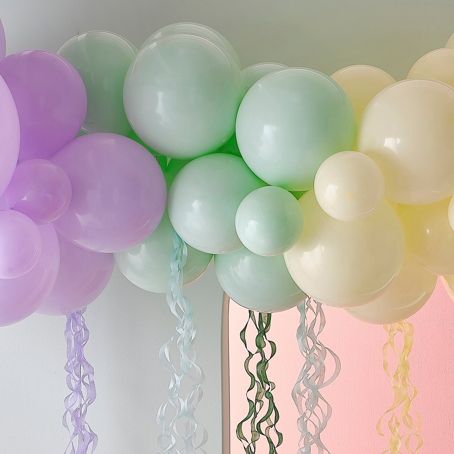 Pastel Balloon Arch Kit with Pastel Tassels