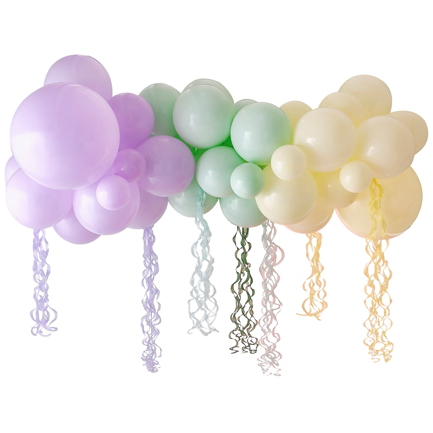 Pastel Balloon Arch Kit with Pastel Tassels