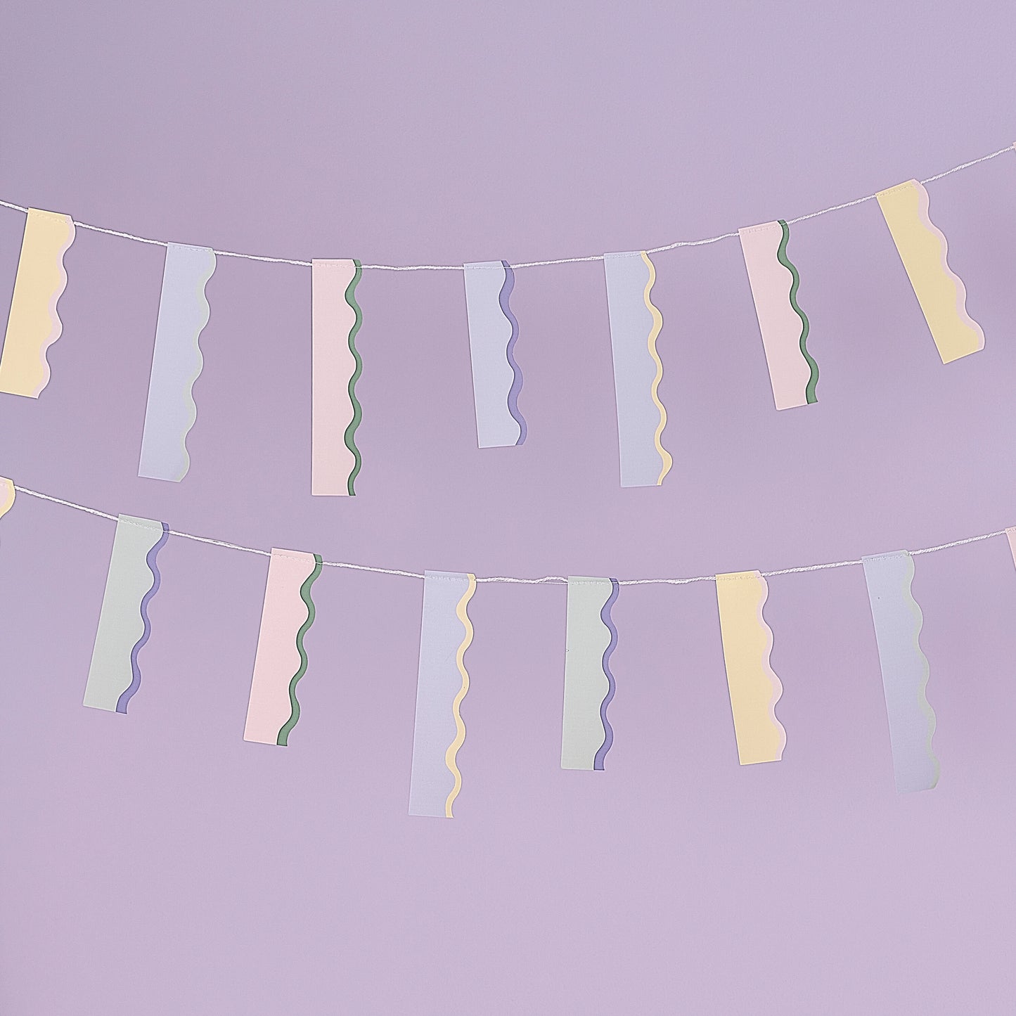 Wavy Pastel Bunting