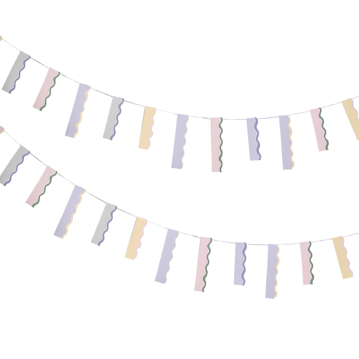 Wavy Pastel Bunting