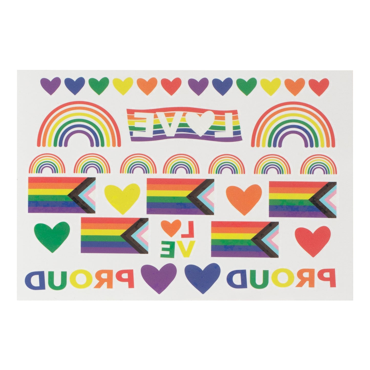 Rainbow Temporary Tattoos