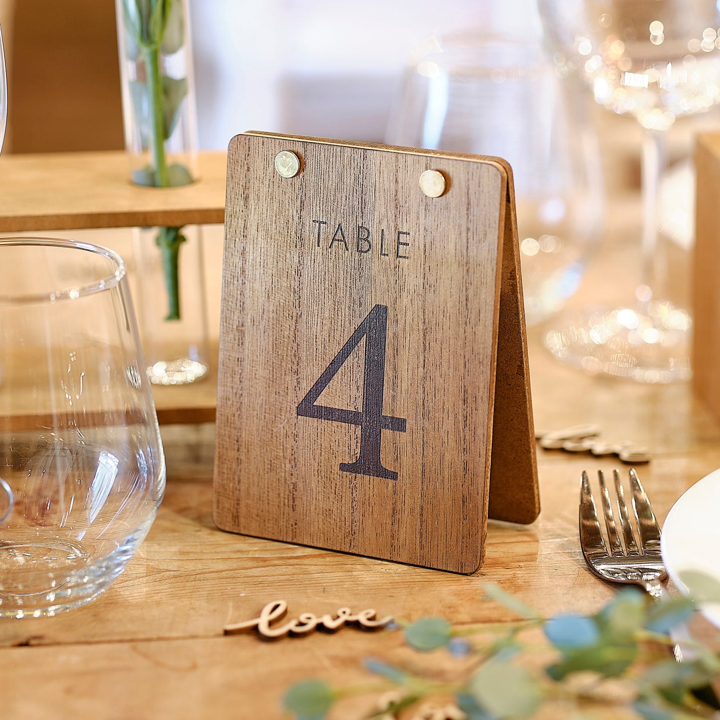 Wooden Tent Table Numbers