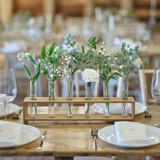 Wooden Stem Holder Wedding Centrepiece