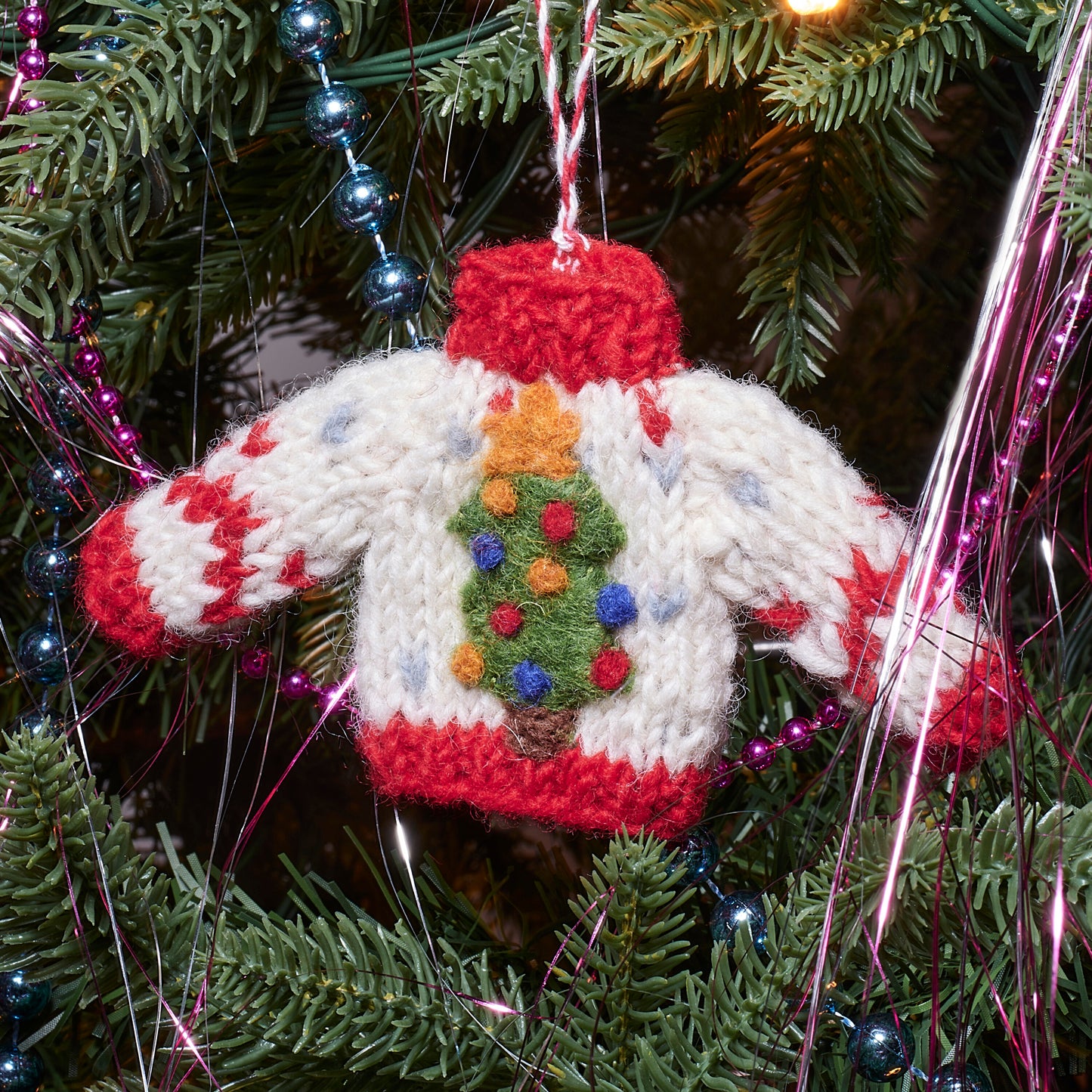 Felt Christmas Tree Jumper Tree Decoration