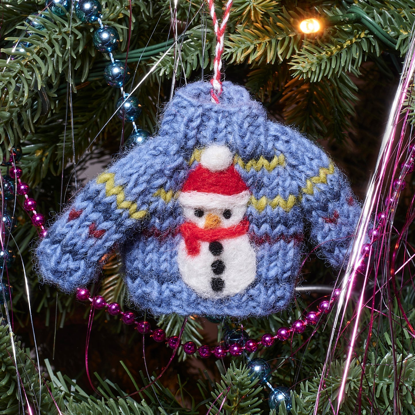 Felt Snowman Jumper Tree Decoration